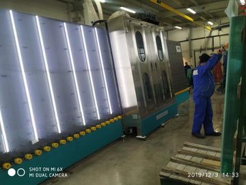 Lavatrice di vetro verticale dell'OEM per lavare e l'essiccamento del vetro piano