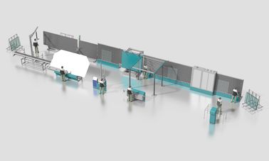 Linea di vetro d'isolamento di igu del sigillante del silicone con il materiale da otturazione automatico del gas
